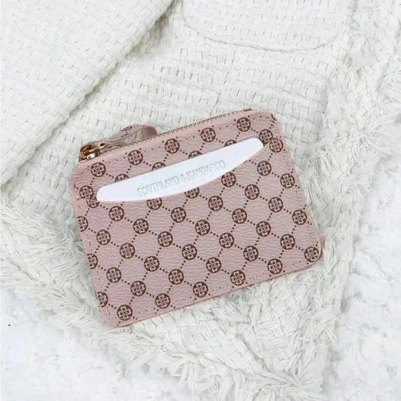 ⚠️Clearance Pink Patterned Zipperable Cardholder / Wallet - Picture 4 of 4